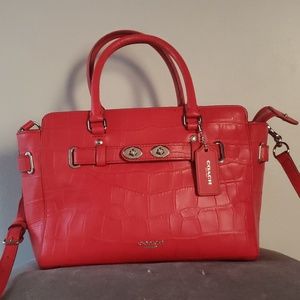 Coach Blake 25 Embossed Croc
